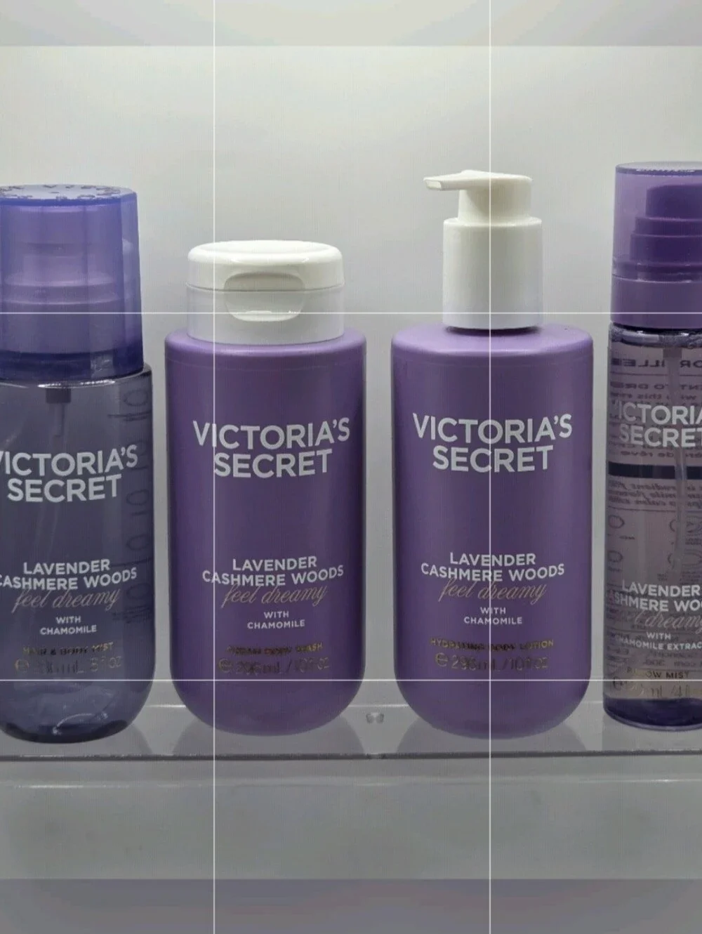 Victoria's Secret Lavender Cashmere Woods Body Care Set